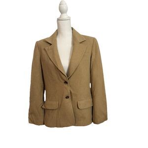 Vintage Dalton Cashmere Camel Women’s Blazer Size 12 M/L